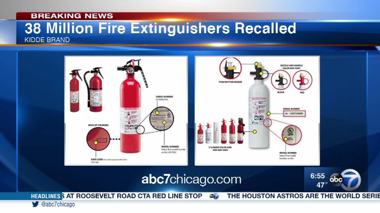 kidde fire extinguisher recall status